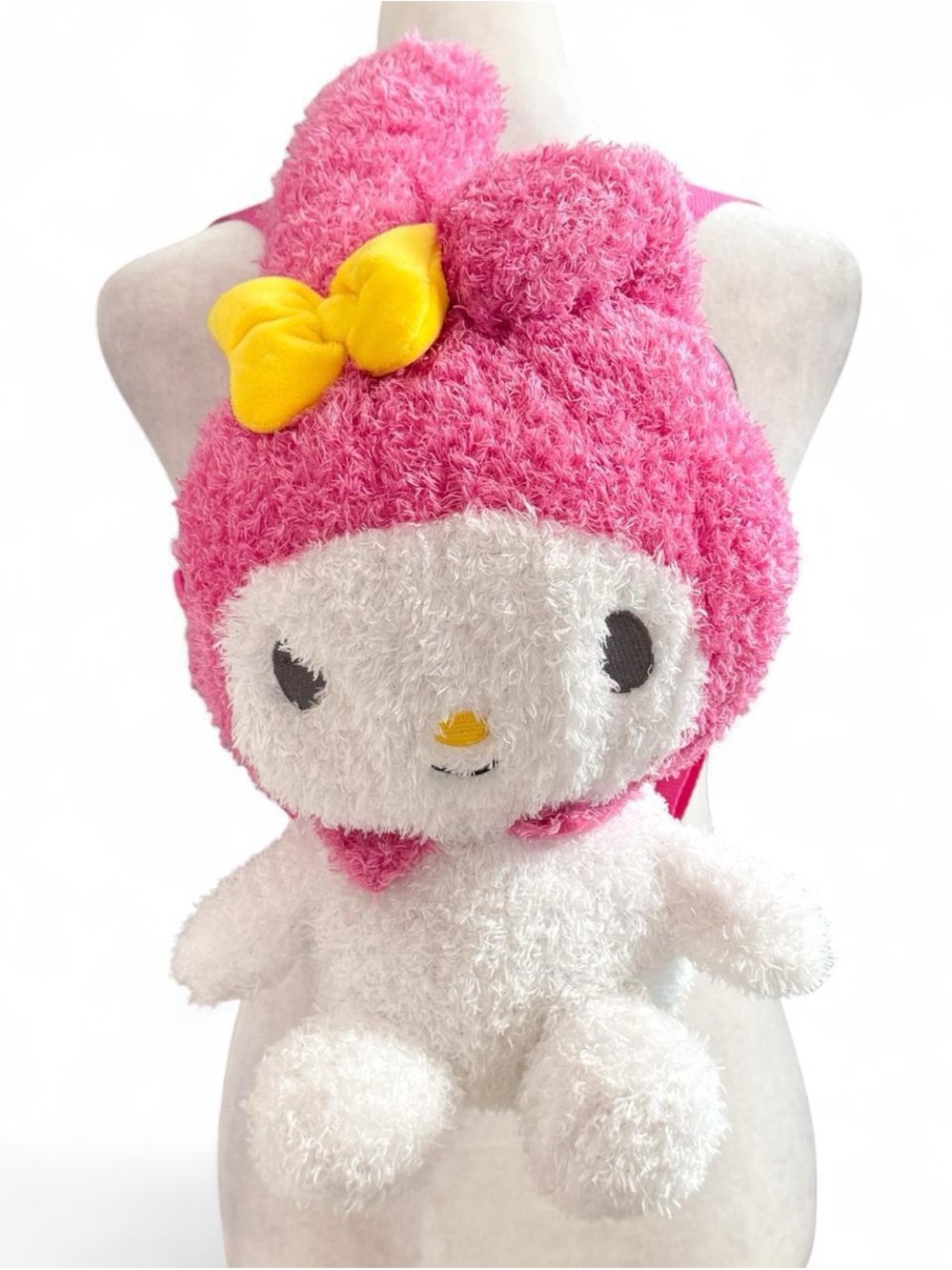 NWT Sanrio My Melody Plush Backpack | Pink Fuzzy Furry Bag | Brand New with Tags